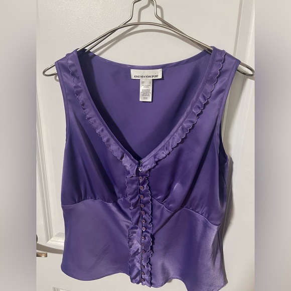 Jones New York Sport Tops - Vintage Jones New York Sport Purple Blouse